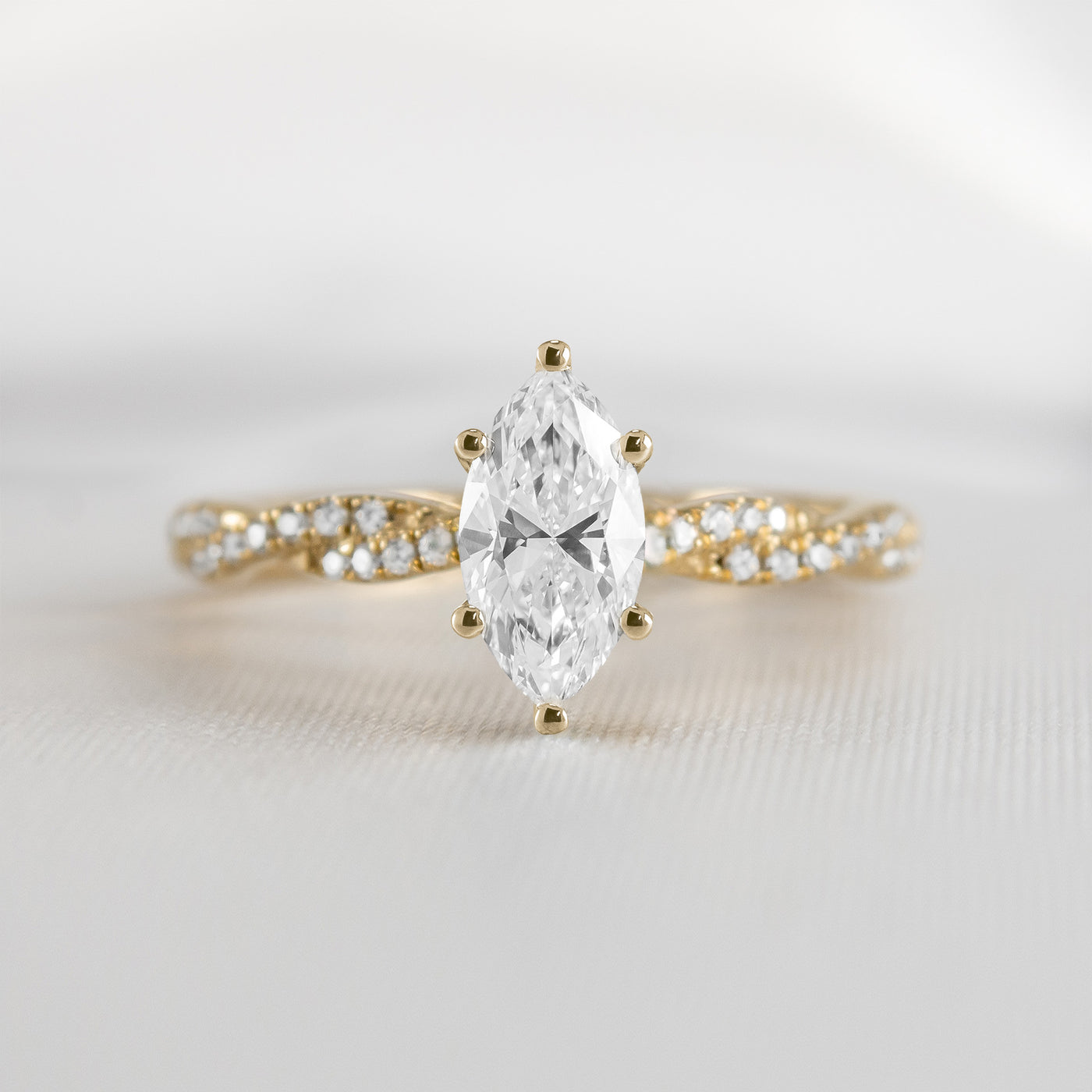 The Remy Diamond Twist Engagement Ring - Lisa Robin