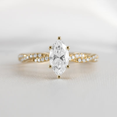 The Remy Diamond Twist Engagement Ring - Lisa Robin