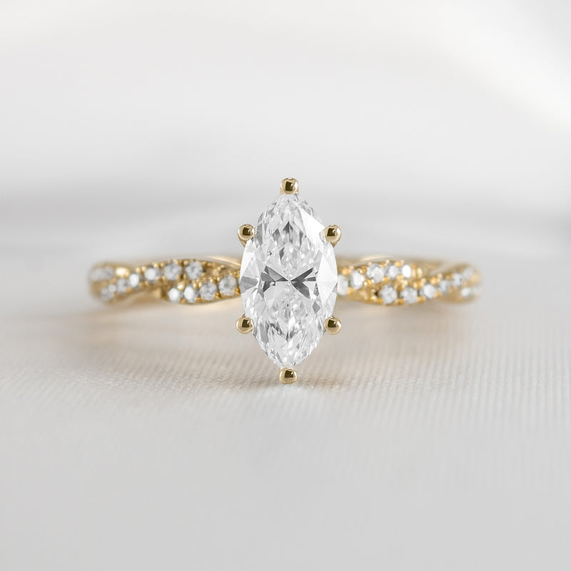 The Remy Diamond Twist Engagement Ring - Lisa Robin