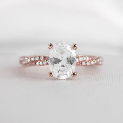 The Remy Diamond Twist Engagement Ring - Lisa Robin