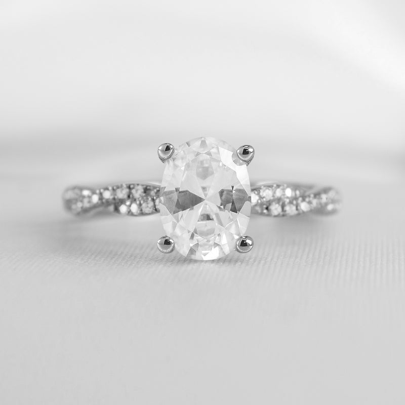 The Remy Diamond Twist Engagement Ring - Lisa Robin