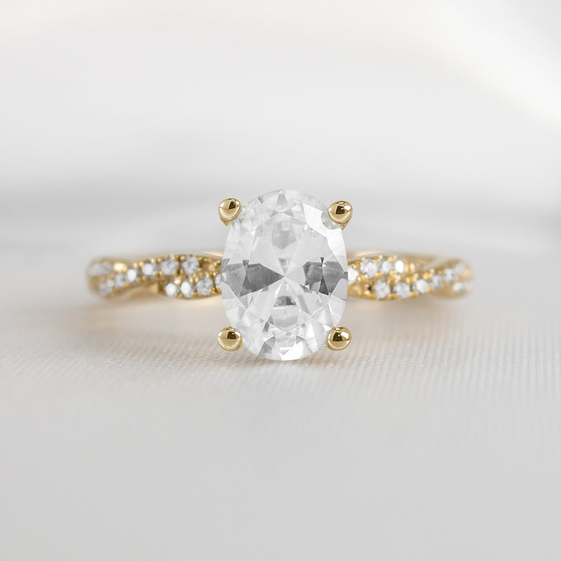 The Remy Diamond Twist Engagement Ring - Lisa Robin