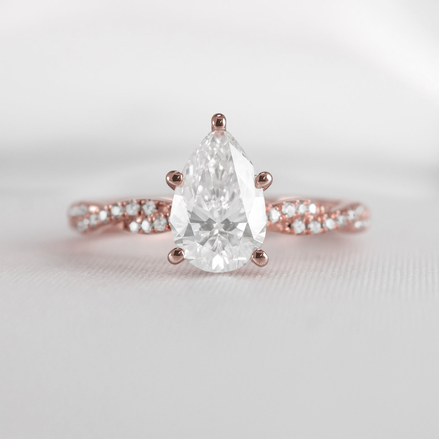 The Remy Diamond Twist Engagement Ring - Lisa Robin