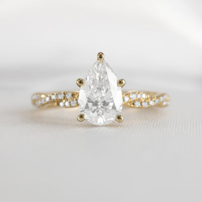 The Remy Diamond Twist Engagement Ring - Lisa Robin