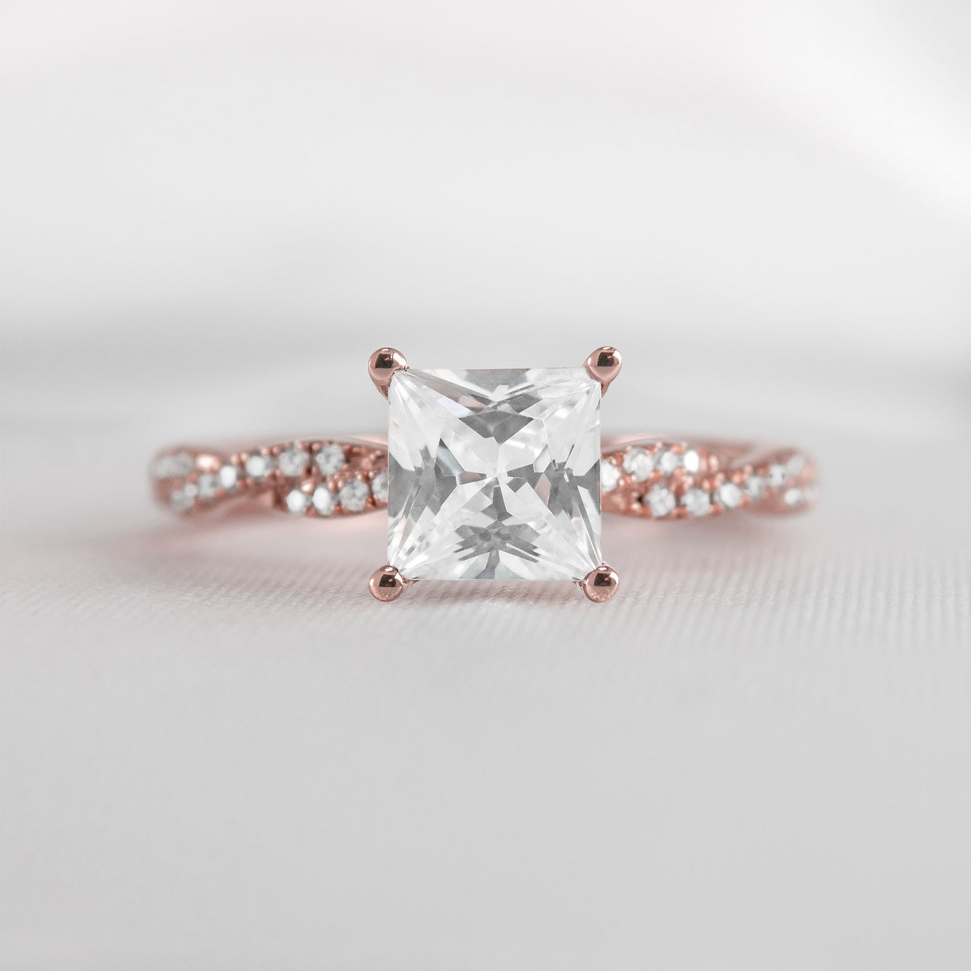 The Remy Diamond Twist Engagement Ring - Lisa Robin