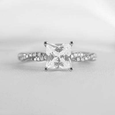 The Remy Diamond Twist Engagement Ring - Lisa Robin