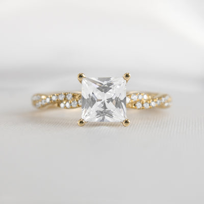 The Remy Diamond Twist Engagement Ring - Lisa Robin