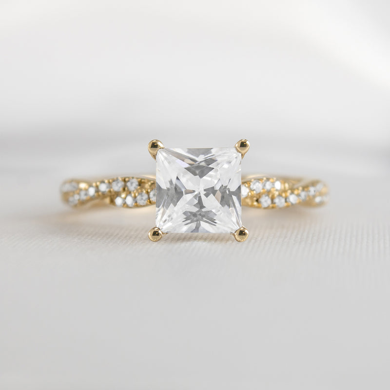 The Remy Diamond Twist Engagement Ring - Lisa Robin