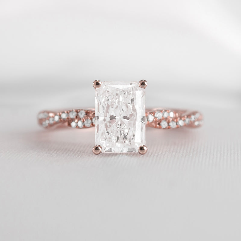 The Remy Diamond Twist Engagement Ring - Lisa Robin