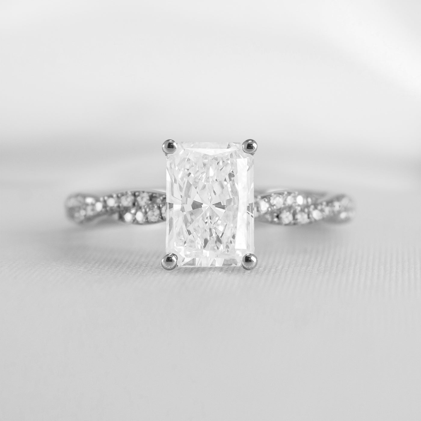 The Remy Diamond Twist Engagement Ring - Lisa Robin