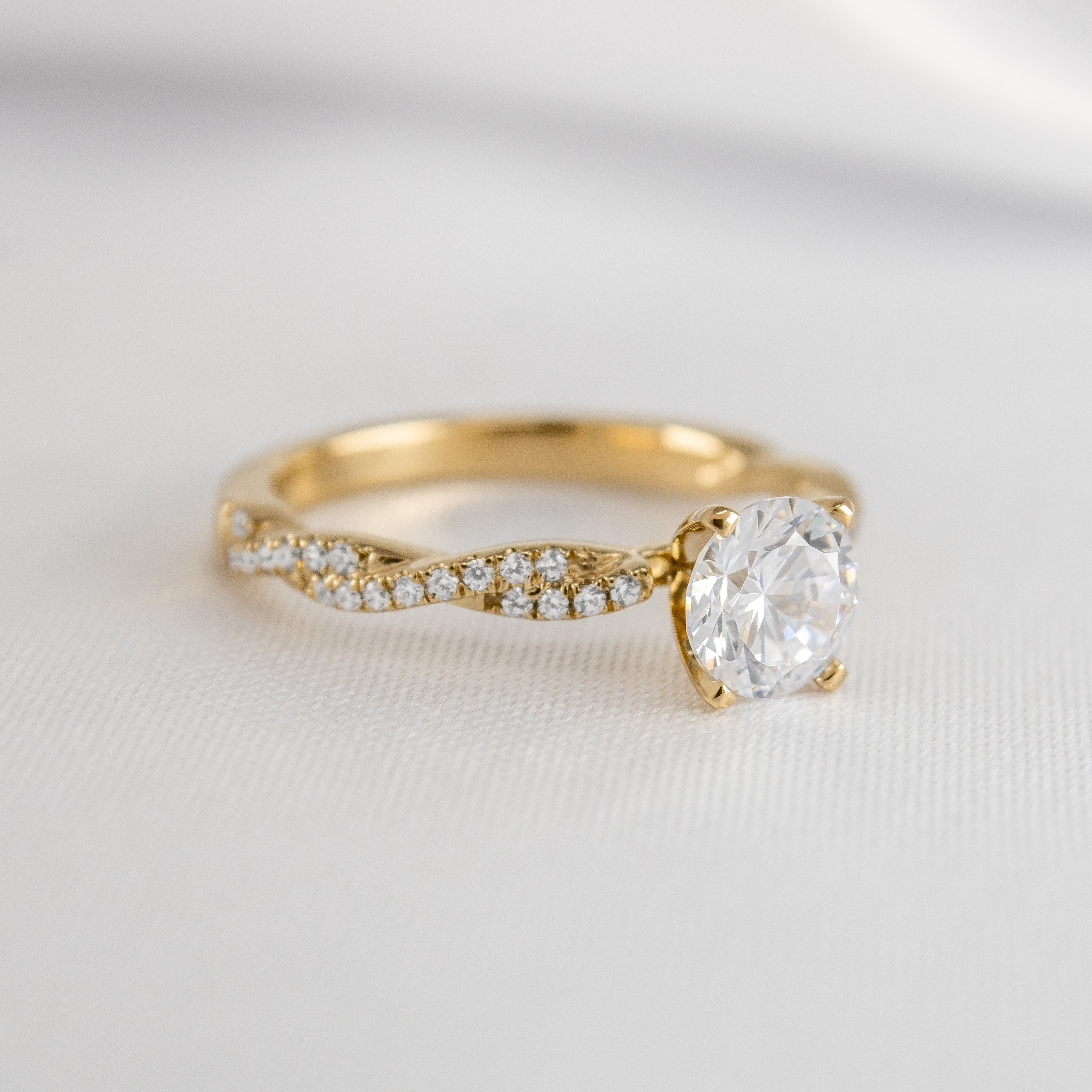 The Remy Diamond Twist Engagement Ring