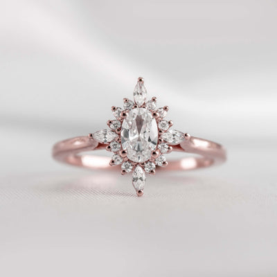 Shown in 1.0 carat * The Revel Halo Diamond Engagement Ring |#color_14k-rose-gold