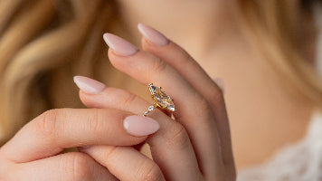 Sage marguide diamond engagement ring in yellow gold by lisa robin
