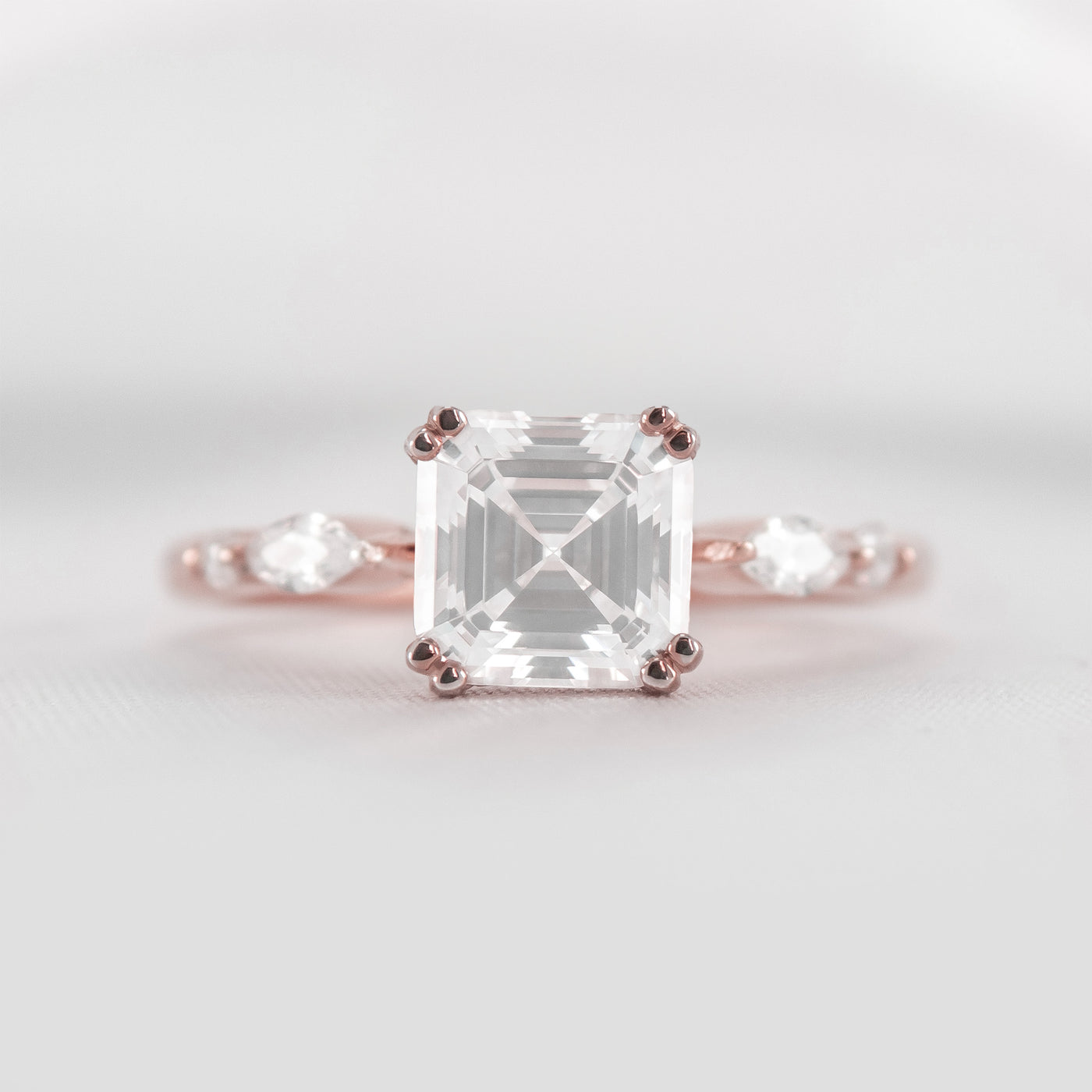 Shown in 1.80 carat * The Sage Double Prong Diamond Engagement Ring#color_14k-rose-gold