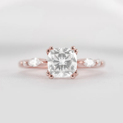 Shown in 1.80 carat * The Sage Double Prong Diamond Engagement Ring#color_14k-rose-gold