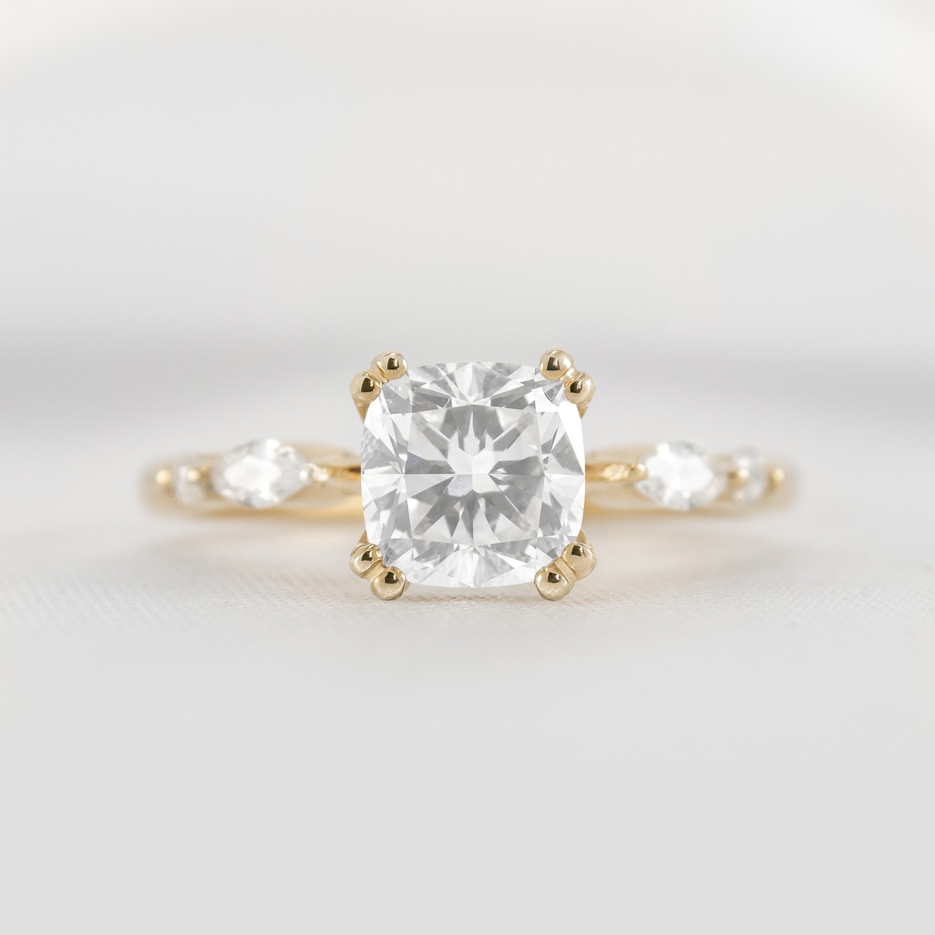 Shown in 1.80 carat * The Sage Double Prong Diamond Engagement Ring#color_14k-yellow-gold