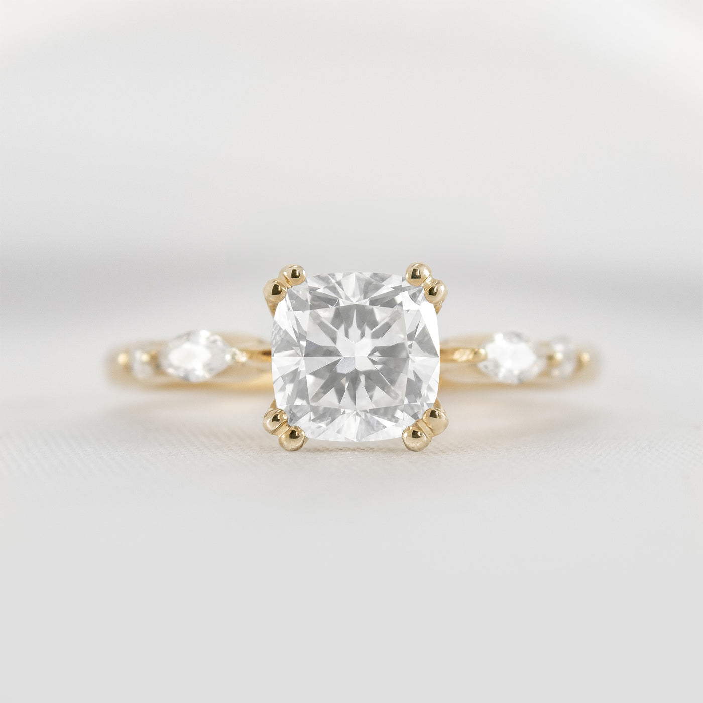 Shown in 1.80 carat * The Sage Double Prong Diamond Engagement Ring#color_14k-yellow-gold