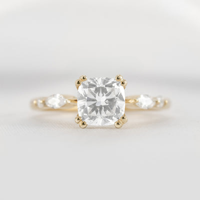 Shown in 1.80 carat * The Sage Double Prong Diamond Engagement Ring#color_14k-yellow-gold