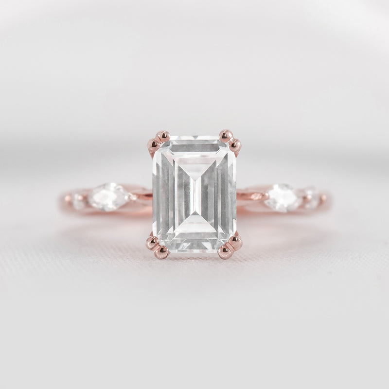 Shown in 2.25 carat * The Sage Double Prong Diamond Engagement Ring