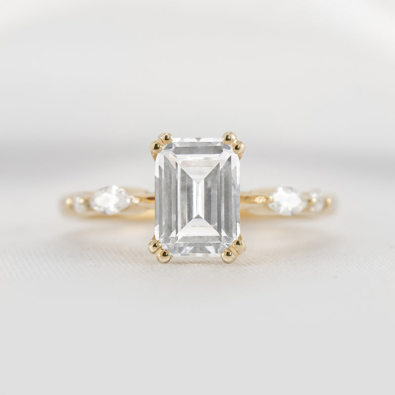 Shown in 2.25 carat * The Sage Double Prong Diamond Engagement Ring