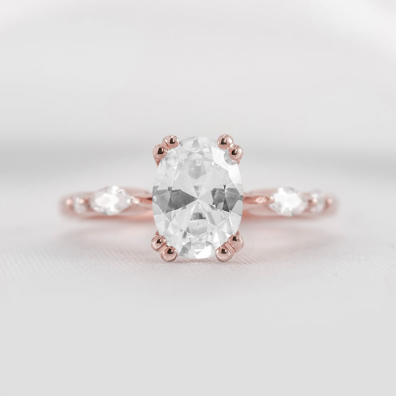 Shown in 2.0 carat * The Sage Double Prong Diamond Engagement Ring