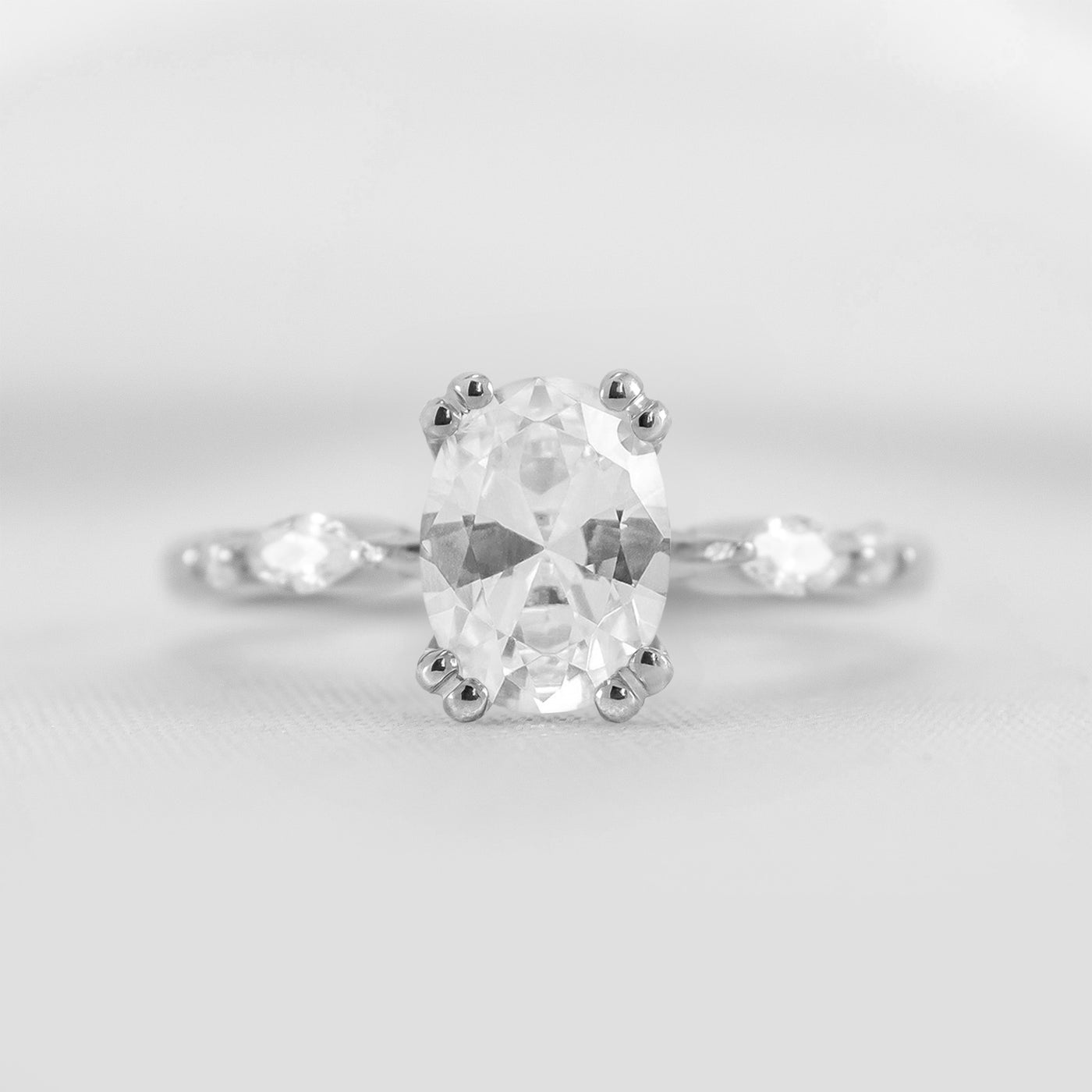 Shown in 2.0 carat * The Sage Double Prong Diamond Engagement Ring#color_14k-white-gold