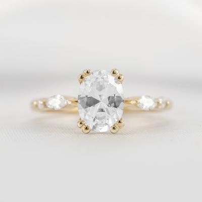 Shown in 2.0 carat * The Sage Double Prong Diamond Engagement Ring#color_14k-yellow-gold