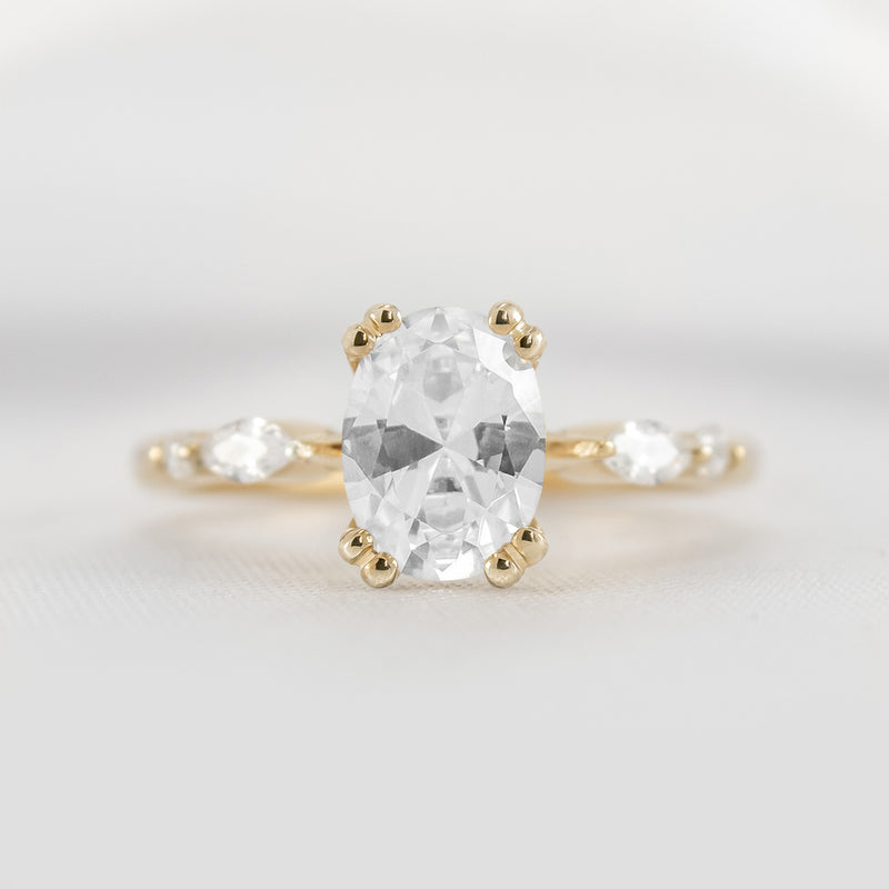 Shown in 2.0 carat * The Sage Double Prong Diamond Engagement Ring