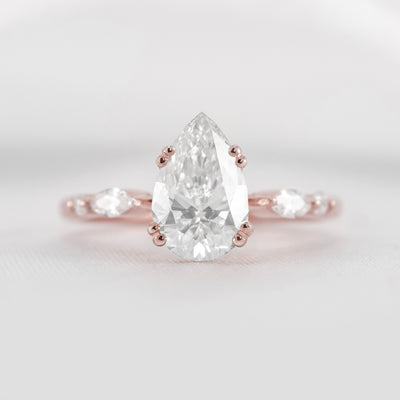 Shown in 2.25 carat * The Sage Double Prong Diamond Engagement Ring#color_14k-rose-gold