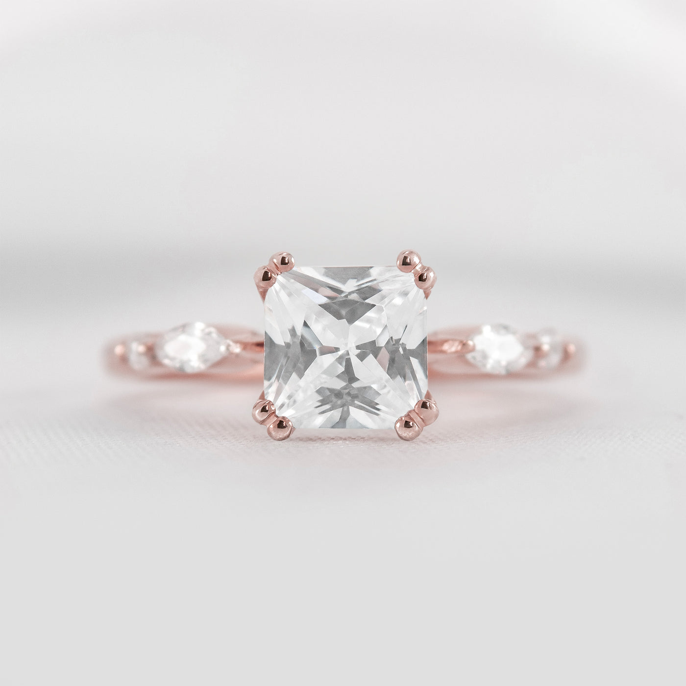 Shown in 1.75 carat * The Sage Double Prong Diamond Engagement Ring#color_14k-rose-gold