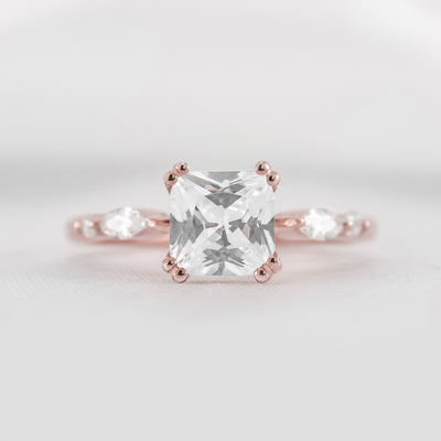 Shown in 1.75 carat * The Sage Double Prong Diamond Engagement Ring#color_14k-rose-gold