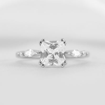 Shown in 1.75 carat * The Sage Double Prong Diamond Engagement Ring#color_platinum