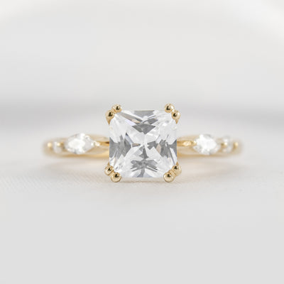 Shown in 1.75 carat * The Sage Double Prong Diamond Engagement Ring#color_14k-yellow-gold