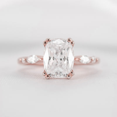 Shown in 2.0 carat * The Sage Double Prong Diamond Engagement Ring#color_14k-rose-gold