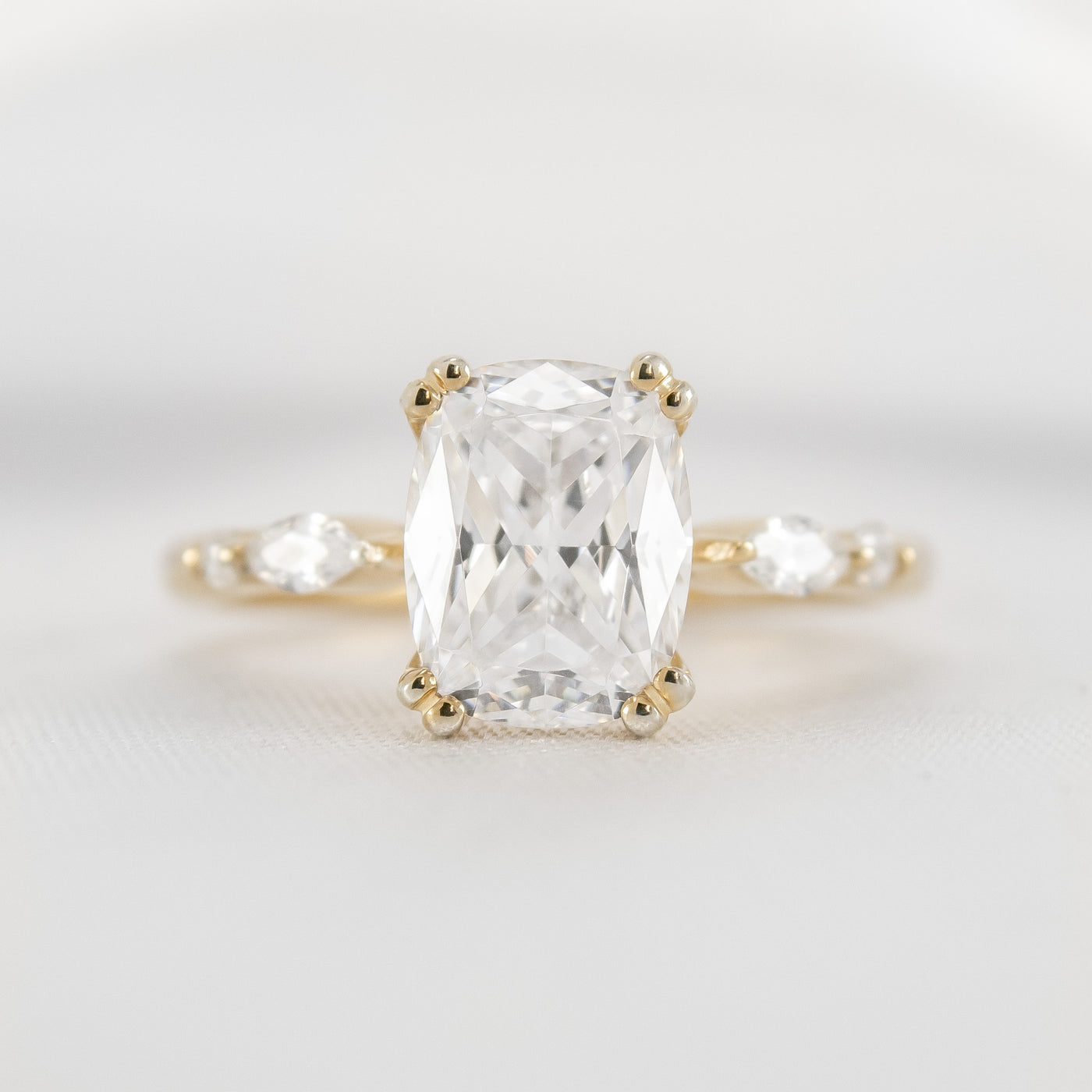 Shown in 2.0 carat * The Sage Double Prong Diamond Engagement Ring#color_14k-yellow-gold