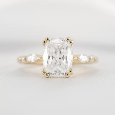 Shown in 2.0 carat * The Sage Double Prong Diamond Engagement Ring#color_14k-yellow-gold