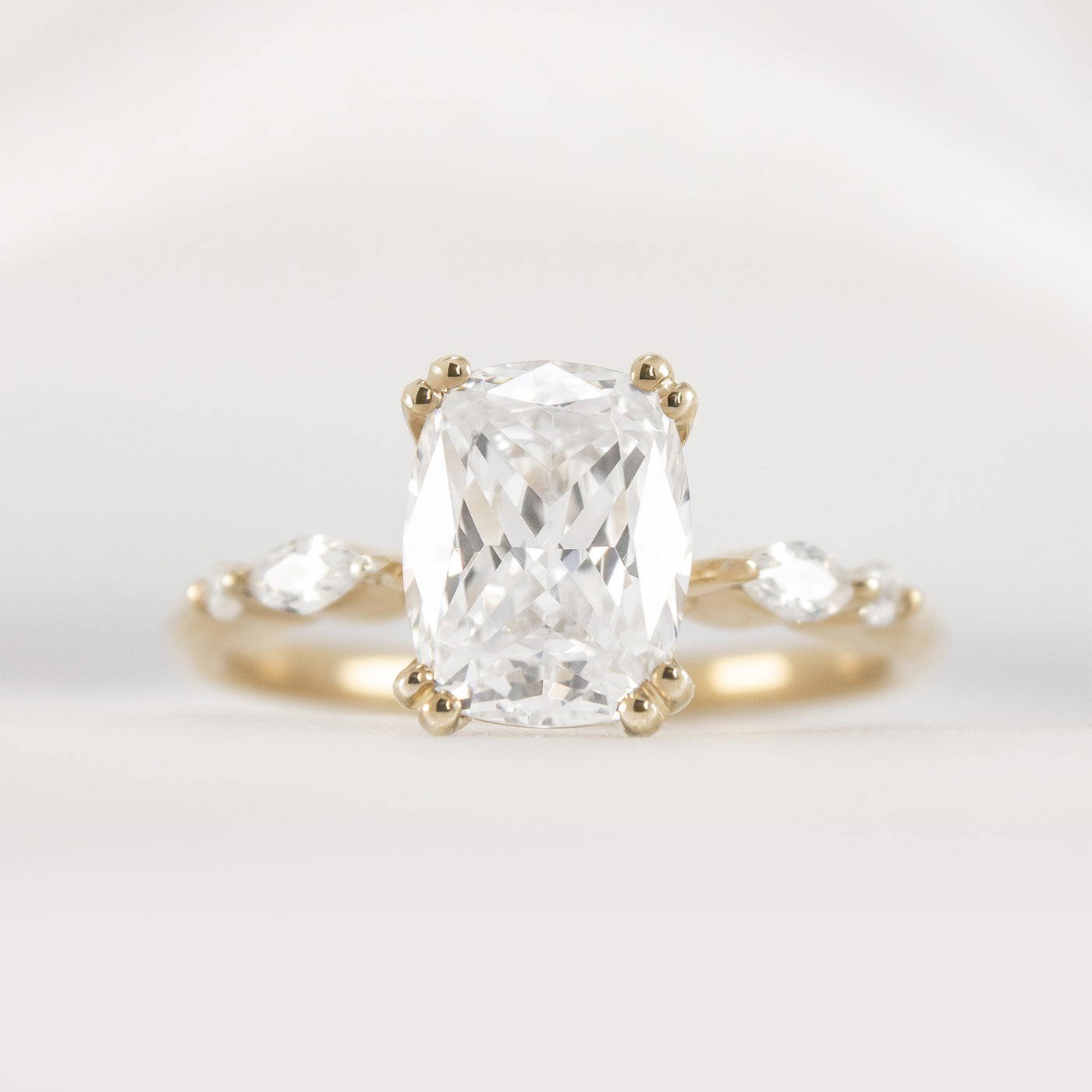 Shown in 2.0 carat * The Sage Double Prong Diamond Engagement Ring#color_14k-yellow-gold