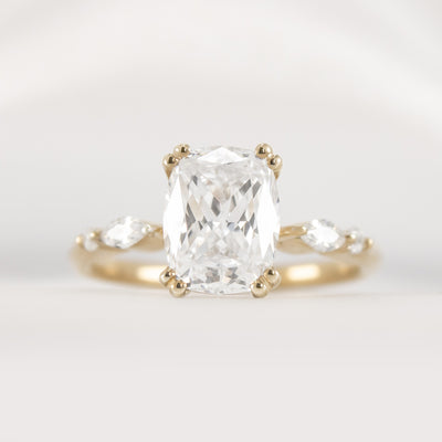 Shown in 2.0 carat * The Sage Double Prong Diamond Engagement Ring#color_14k-yellow-gold