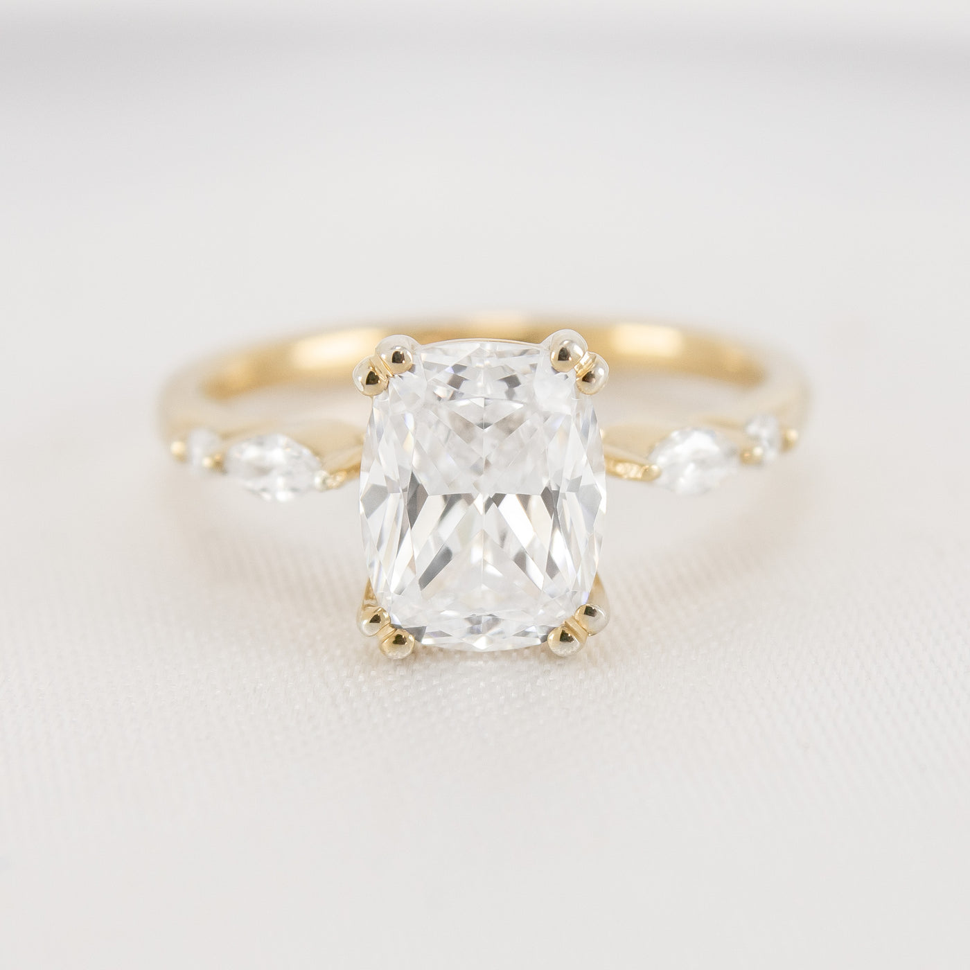 Shown in 2.0 carat * The Sage Double Prong Diamond Engagement Ring#color_14k-yellow-gold