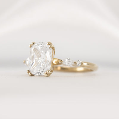 Shown in 2.0 carat * The Sage Double Prong Diamond Engagement Ring#color_14k-yellow-gold