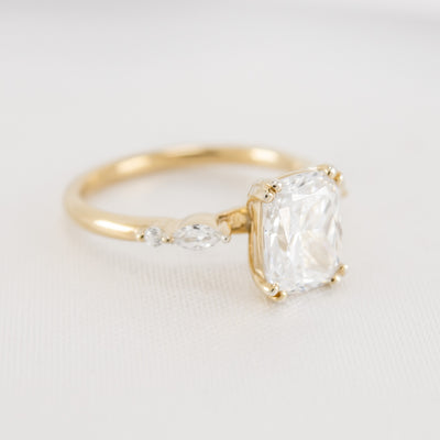 Shown in 2.0 carat * The Sage Double Prong Diamond Engagement Ring#color_14k-yellow-gold