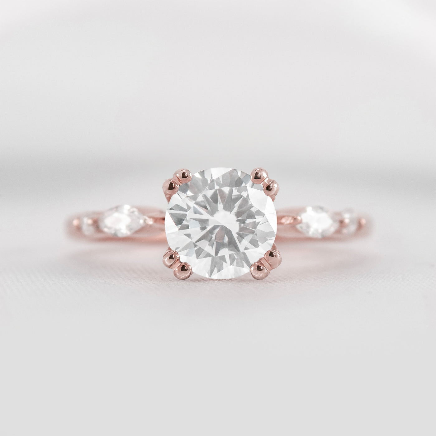 Shown in 1.5 carat * The Sage Double Prong Diamond Engagement Ring#color_14k-rose-gold