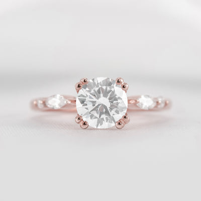 Shown in 1.5 carat * The Sage Double Prong Diamond Engagement Ring#color_14k-rose-gold