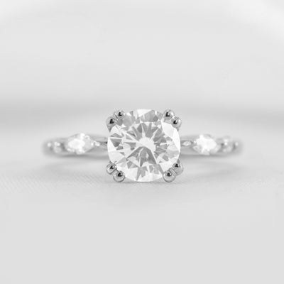 Shown in 1.5 carat * The Sage Double Prong Diamond Engagement Ring#color_platinum