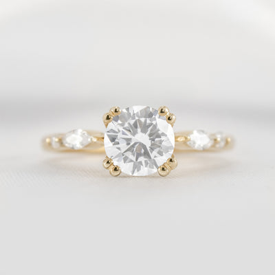 Shown in 1.5 carat * The Sage Double Prong Diamond Engagement Ring#color_14k-yellow-gold