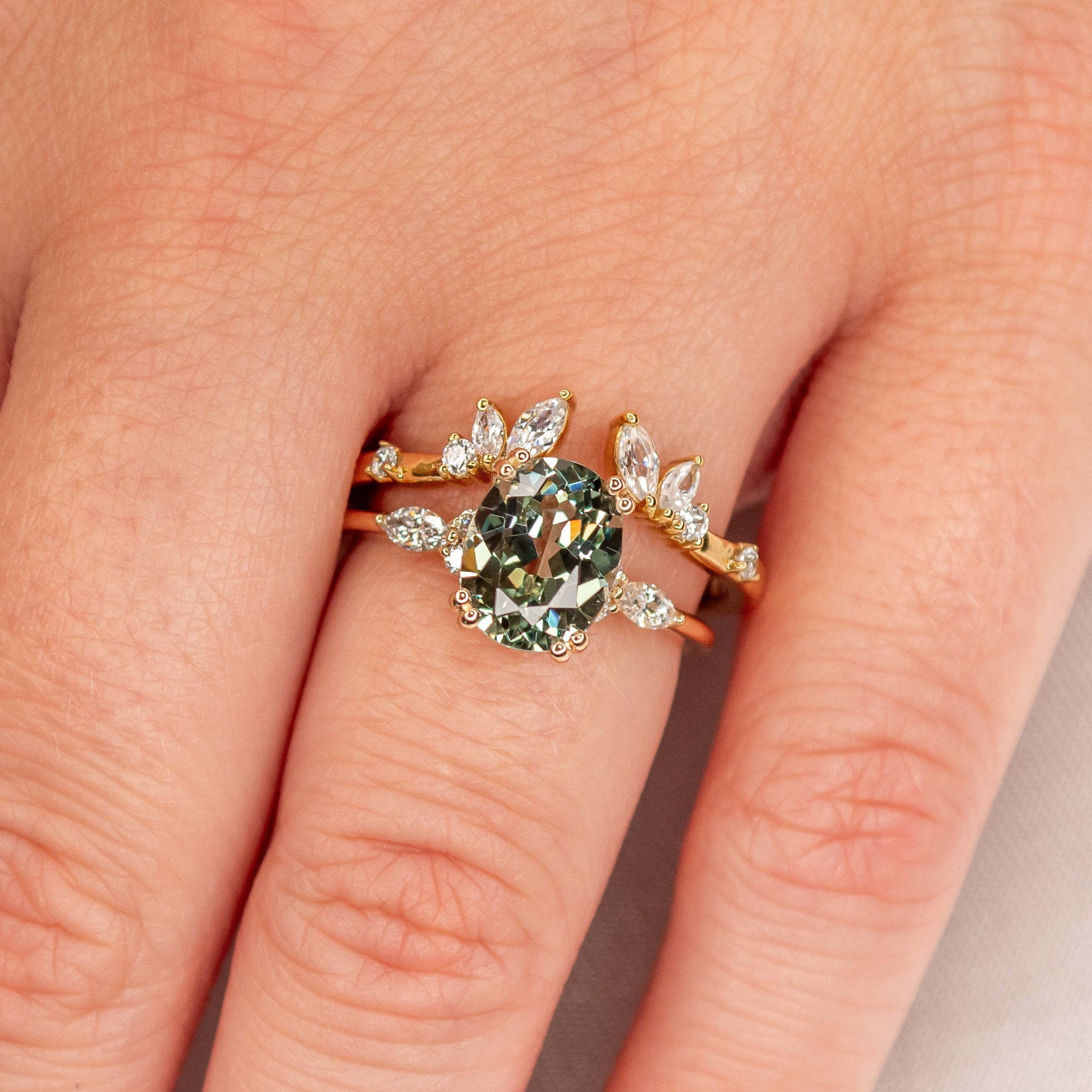 Claire Marquise Diamond Open Wedding Ring