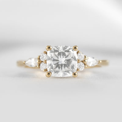 Shown in 1.5 Carat * The Sophia Marquise Accented Diamond Engagement Ring | Lisa Robin#color_14k-yellow-gold