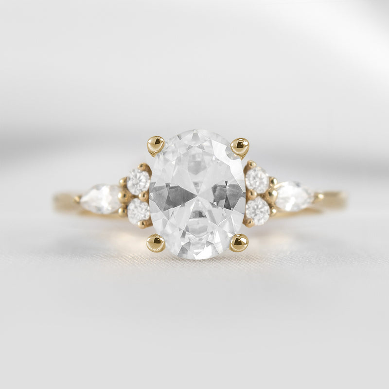 Shown in 1.5 Carat * The Sophia Marquise Accented Diamond Engagement Ring | Lisa Robin