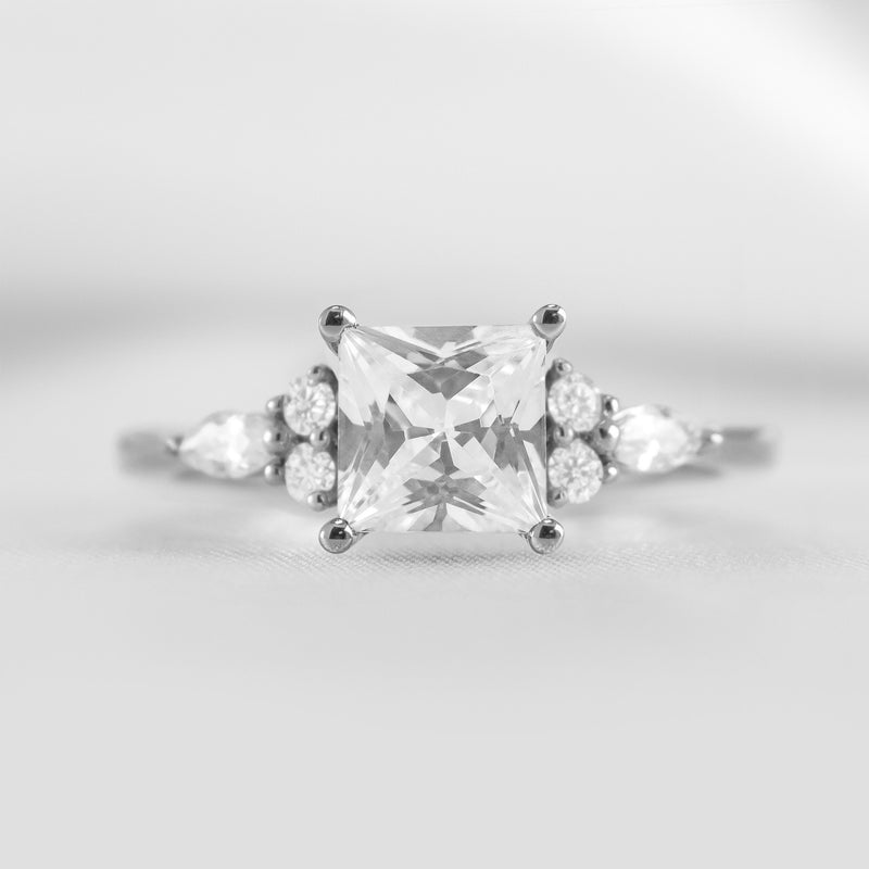 Shown in 1.5 Carat * The Sophia Marquise Accented Diamond Engagement Ring | Lisa Robin