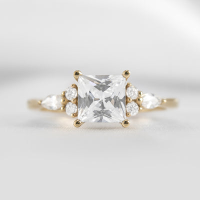 Shown in 1.5 Carat * The Sophia Marquise Accented Diamond Engagement Ring | Lisa Robin#color_14k-yellow-gold